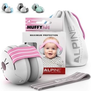Alpine Hearing Protection Muffy Baby Pink Protective Headphones